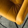Krzesło barowe hoker LOFT 100 cm musztardowy żółty