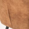 Stołek barowy hoker TURIN mikrofibra brązowy
