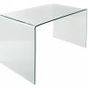 Szklane biurko FANTOME 120 cm przezroczyste