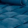 Sofa narożna VELVET 260 cm niebieska aksamitna