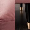 Sofa narożna VELVET 260 cm różowa aksamitna