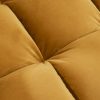 Sofa narożna VELVET 260 cm żółta aksamitna