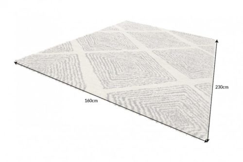 Skandynawski dywan EUPHORIA 230x160cm beżowo czarny