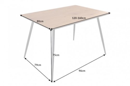 Stół APARTMENT 120-160cm dąb