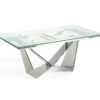 Stół rozkładany ze szklanym blatem 160/220cm