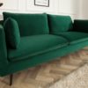 Sofa FAMOUS 210 cm szmaragdowo-zielona aksamitna