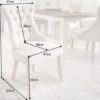 Krzesło CASTLE w stylu rustykalnym z beżowego lnu