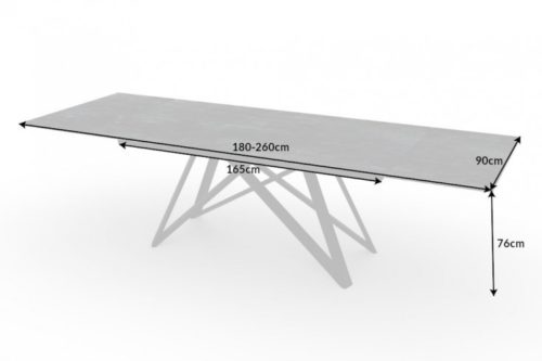 Masywny rozkładany stół do jadalni ATLAS 180-220-260cm