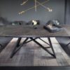 Masywny rozkładany stół do jadalni ATLAS 180-220-260cm blat grafitowy
