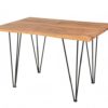 Stół w stylu retro MAMMUT 120 cm drewno akacjowe