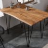 Stół w stylu retro MAMMUT 120 cm drewno akacjowe