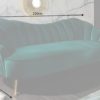 Retro 3-osobowa sofa ARIELLE 220cm zieleń
