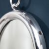Eleganckie okrągłe lustro ścienne PORTRAIT 37 cm srebrne