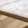 Elegancki stolik kawowy DIAMOND 69cm z marmuru w kolorze biało-szarym