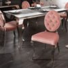 Krzesło MODERN BAROQUE ciemnoróżowy aksamit