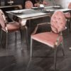 Krzesło MODERN BAROQUE ciemnoróżowy aksamit