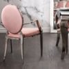 krzesło MODERN BAROQUE ciemnoróżowy aksamit