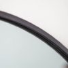 Nowoczesne lustro ścienne NOEMI 80cm czarne okrągłe