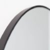 Nowoczesne lustro ścienne NOEMI 90cm czarne asymetryczne