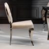 Stylowe krzesło aksamitne MODERN BAROCK beżowe