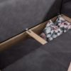 Nowoczesna rozkładana sofa NORWEGIA Szara 255cm poduszki w zestawie