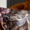 Elegancki narożnik DESIRE 275cm z miękkiego aksamitu a kolorze musztardowym