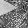 Zestaw stolików Leaf 33cm kawowy srebrny