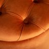 Pufa MODERN BAROQUE 50cm pomarańczowo-brązowy aksamitny