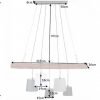 Designerska lampa wisząca LEVELS 115cm drewno driftowe
