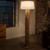 Lampa podłogowa ROOTS 170 cm drewno tekowe