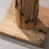Lampa podłogowa ROOTS 170 cm drewno tekowe
