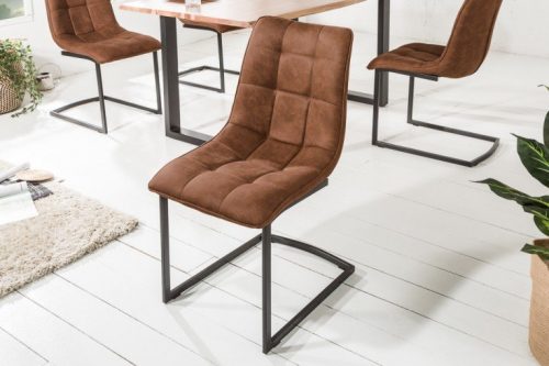 Krzesło MIAMI brązowe na płozach