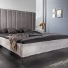 Łóżko COSMOPOLITE 160x200cm srebrnoszare sypialnia