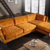 Sofa narożna MARVELOUS 273cm musztardowo-żółty