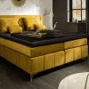 łóżko EUPHORIA 160x200cm musztardowo-żółte