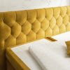 łóżko EUPHORIA 160x200cm musztardowo-żółte