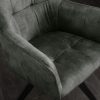 Krzesło LOFT obrotowe zielony antyczny
