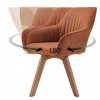 Krzesło obrotowe LIVORNO vintage brązowe 41313