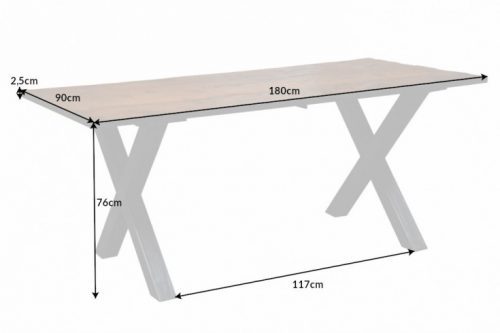 Solidny stół BARRACUDA 180cm do jadalni
