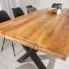 Stół IRON CRAFT 160cm z drewna mango z nogami w kształcie litery X.