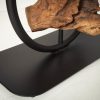 Lampa podłogowa ELEMENTS 147cm czarna z litym drewnem