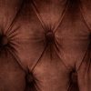Krzesło CASTLE brązowy aksamit stylu chesterfield