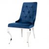 Krzesło MODERN BAROCK królewski niebieski aksamit