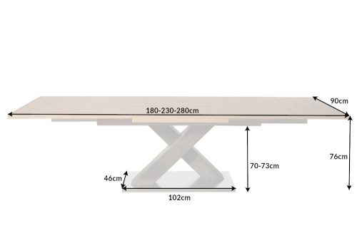 Stół rozkładany MONTREAL 180-280cm dąb
