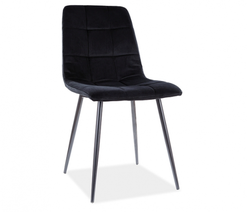 Krzesło MILA velvet czarny