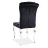 Krzesło PRINCE styl barokowy czarne