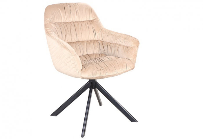 Krzesło obrotowe ASTORIA velvet beżowy