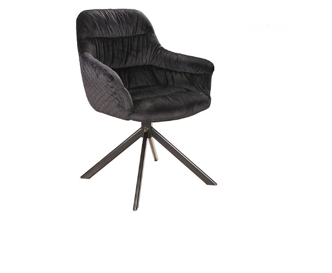 Krzesło obrotowe ASTORIA velvet czarny