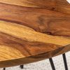 Zestaw stolików kawowych IPANEMA 60 cm drewno Sheesham