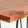 Zestaw stolików SCORPION 46 cm sześciokątne drewno akacjowe